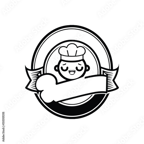 sweet bliss bakery logo vector illustration isolated on white background