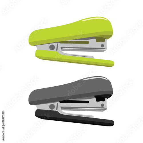 Stapler Simple Icon Design With Flat Background