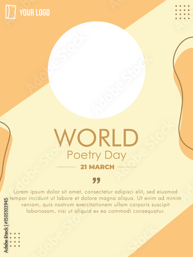 World Poetry Day Poster Template