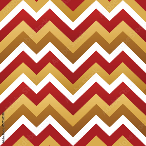 Pattern seamless chevron abstract wave background stripe gold luxury color and line. Geometric line vector. Christmas background.