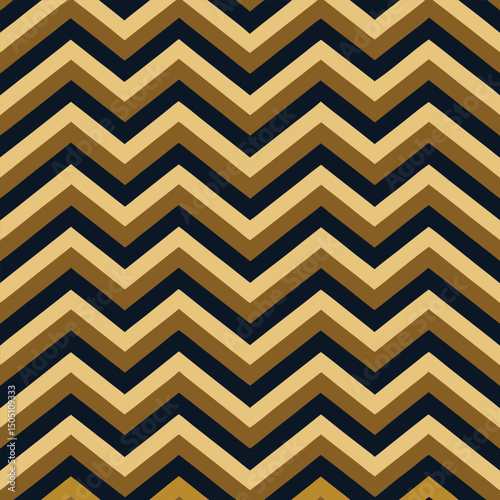 Pattern seamless chevron abstract wave background stripe gold luxury color and line. Geometric line vector. Christmas background.