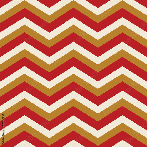 Pattern seamless chevron abstract wave background stripe gold luxury color and line. Geometric line vector. Christmas background.