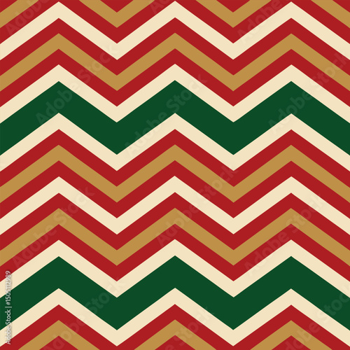 Pattern seamless chevron abstract wave background stripe gold luxury color and line. Geometric line vector. Christmas background.