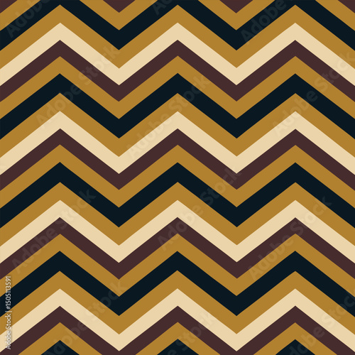 Pattern seamless chevron abstract wave background stripe gold luxury color and line. Geometric line vector. Christmas background.