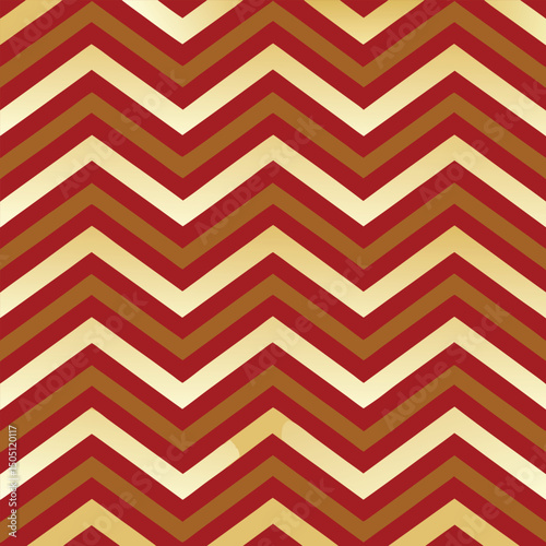 Pattern seamless chevron abstract wave background stripe gold luxury color and line. Geometric line vector. Christmas background.