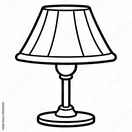 table lamp isolated on white