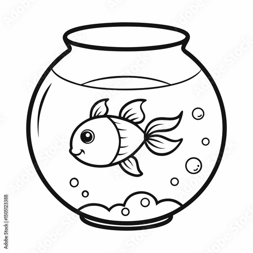 goldfish in a glass