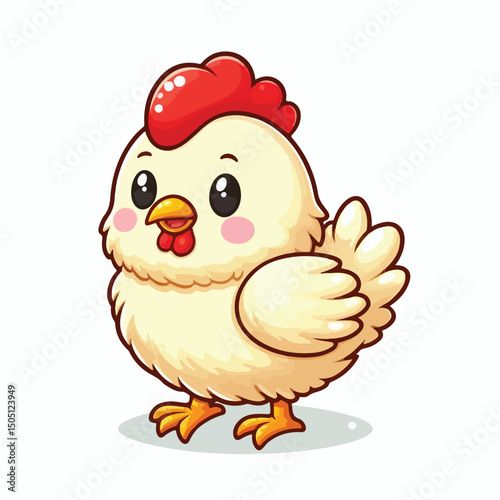Vector Cartoon Chiken