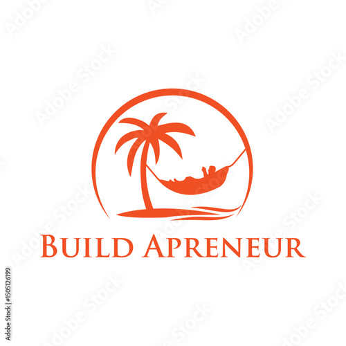 Strong Build Apreneur logo featuring a construction helmet or building silhouette combined with a lightbulb or gear, ideal for construction startups, entrepreneur programs, and innovation-driven build