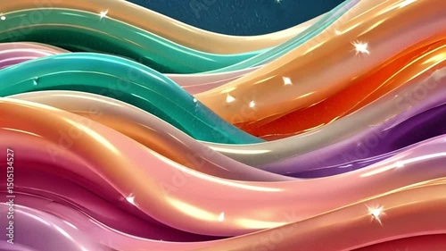 Colorful abstract wave pattern suitable for backgrounds, prints, digital art, and vibrant design projects with a modern theme.