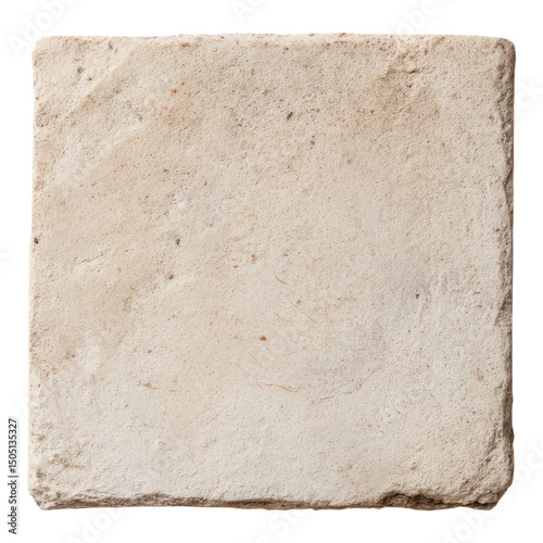 Beige stone tile with a rough, textured surface and slightly uneven edges.