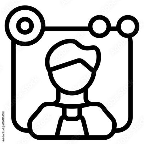 Broadcasting Line Icon