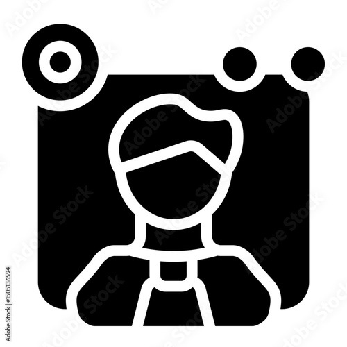 Broadcasting Solid Icon