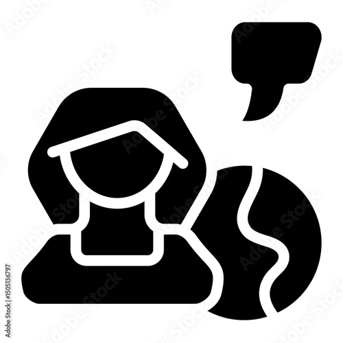 Global Talk Solid Icon
