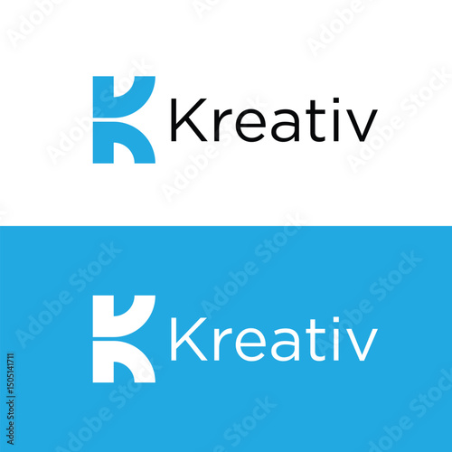 letter K logo icon vector