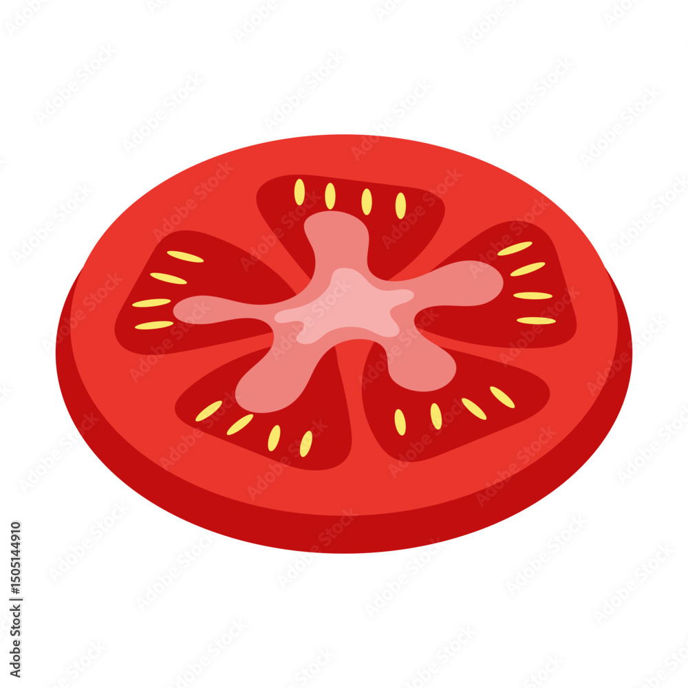 Tomato Slice Illustration Tomato Slice Illustration
