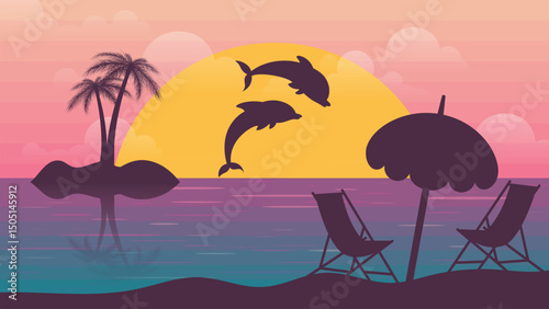 wonderful resort illustration