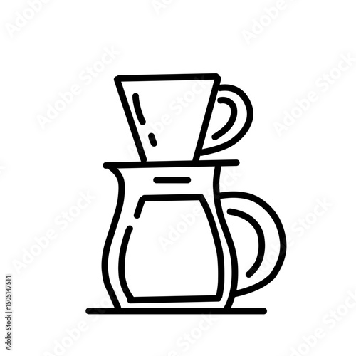Brewing tea and coffee vector