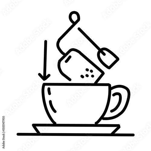 Brewing tea and coffee vector