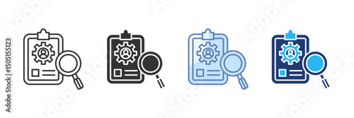 Skill Evaluation Icon Set Multiple Style Collection