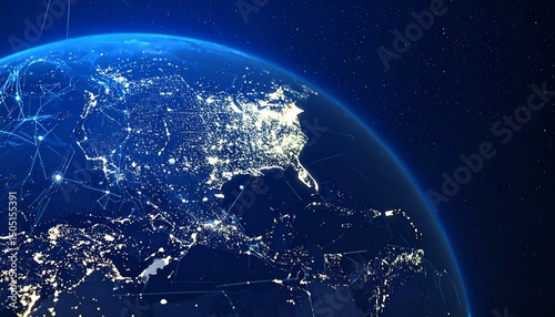 planet earth in space