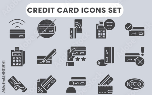 Credit Card Icon Set, Payment Method Icons, Banking and Finance Symbols, Digital Wallet Icon, Flat Credit Card Design, Modern Payment Icons, Contactless Card Icon, Credit Card Chip Icon, Secure 