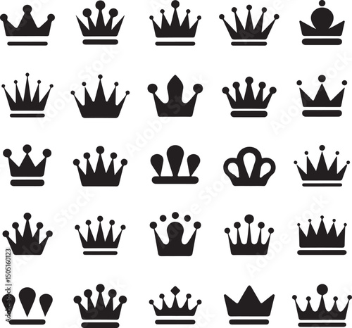 Royal Crown Silhouette Design

Elegant King & Queen Crown Vector

Classic Royalty Crown Illustration

Vintage Crown Icon Clipart

Majestic Crown Emblem Art