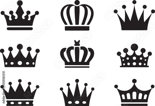 Royal Crown Silhouette Design

Elegant King & Queen Crown Vector

Classic Royalty Crown Illustration

Vintage Crown Icon Clipart

Majestic Crown Emblem Art