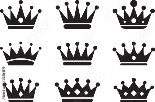 Royal Crown Silhouette Design

Elegant King & Queen Crown Vector

Classic Royalty Crown Illustration

Vintage Crown Icon Clipart

Majestic Crown Emblem Art