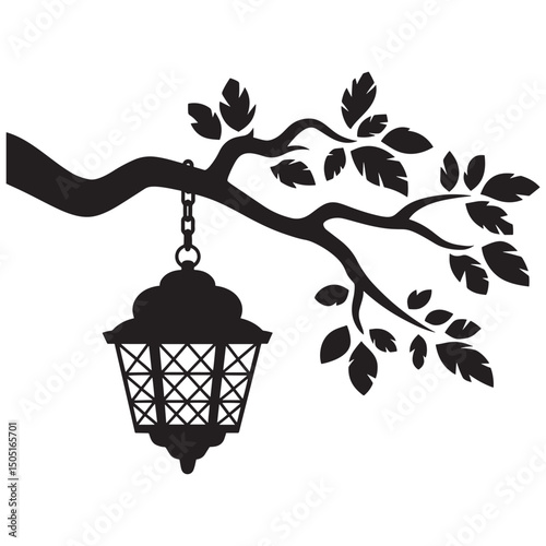 Traditional Islamic logo design, Islamic beautiful light and others design logo vectot