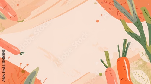 Food Festival Carrot Background: Orange Radiance Illuminates the Feast, Sketching a Dynamic Scroll of the Dance between Crisp Freshness and Creative Cuisine