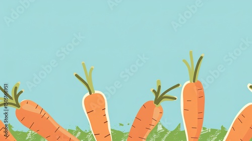 Food Festival Carrot Background: Orange Radiance Illuminates the Feast, Sketching a Dynamic Scroll of the Dance between Crisp Freshness and Creative Cuisine