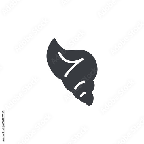 Sea shell vector icon