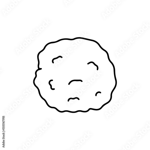outline, flat design with 2025 color trends with technology theme and breakfast doodles