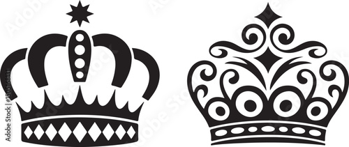 Royal Crown Silhouette Vector

Majestic King & Queen Crown Design

Vintage Royalty Emblem Illustration

Elegant Crown Clipart Graphic

Classic Crown Symbol of Power