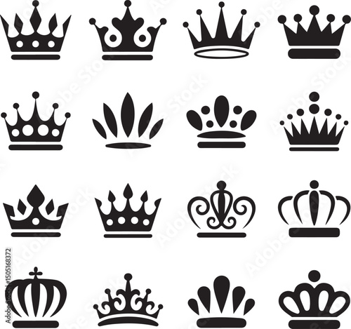 Royal Crown Silhouette Vector

Majestic King & Queen Crown Design

Vintage Royalty Emblem Illustration

Elegant Crown Clipart Graphic

Classic Crown Symbol of Power