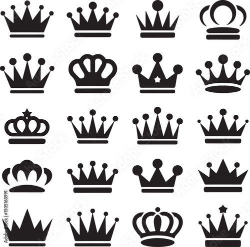 Royal Crown Silhouette Vector

Majestic King & Queen Crown Design

Vintage Royalty Emblem Illustration

Elegant Crown Clipart Graphic

Classic Crown Symbol of Power
