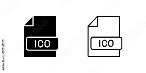 ICO file icon. Perfect for technology or design projects.