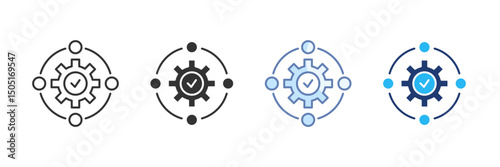 Capacity Management Icon Set Multiple Style Collection