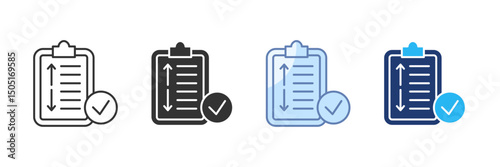 Task Prioritization Icon Set Multiple Style Collection