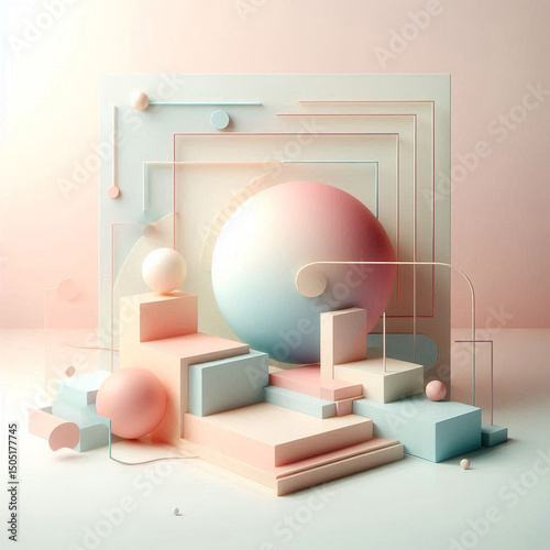 Modern podium perfect for showcasing luxury beauty products.