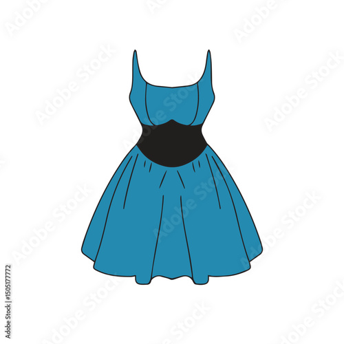 Flat design popular dress woman trend of 2025