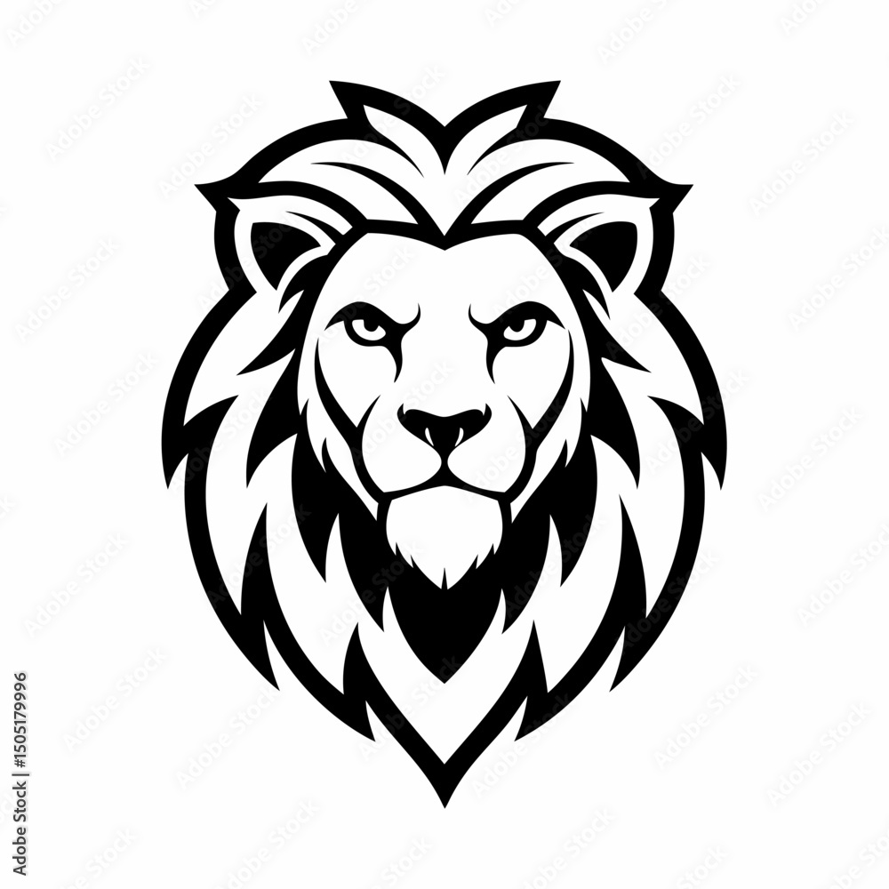 Obraz premium Lion head logo icon