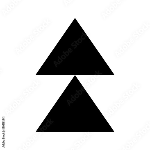 Up arrow vector icon. scroll illustration sign. Direction symbol or logo.