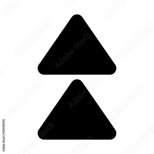 Up arrow vector icon. scroll illustration sign. Direction symbol or logo.