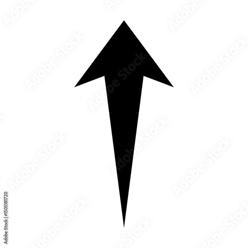 Up arrow vector icon. scroll illustration sign. Direction symbol or logo.
