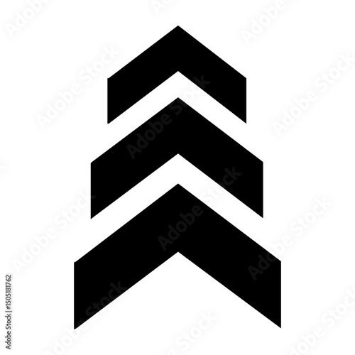 Up arrow vector icon. scroll illustration sign. Direction symbol or logo.