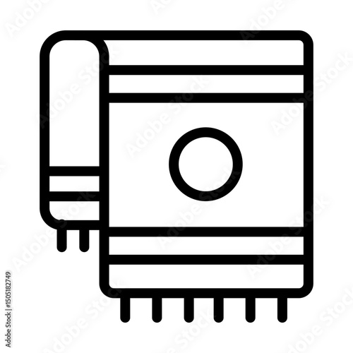 Towel line icon