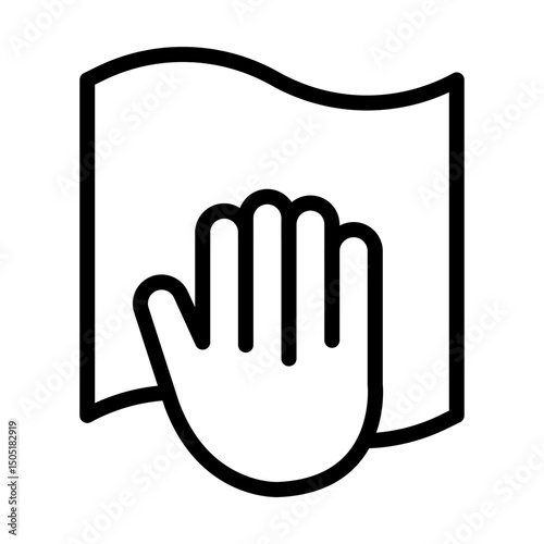 CleaningWipes line icon