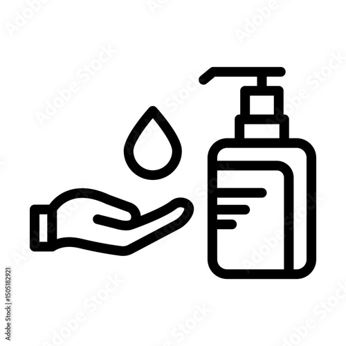 HandSanitizer line icon